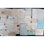 Ephemera, a collection of over 100 letters, post cards and other paperwork dating from between