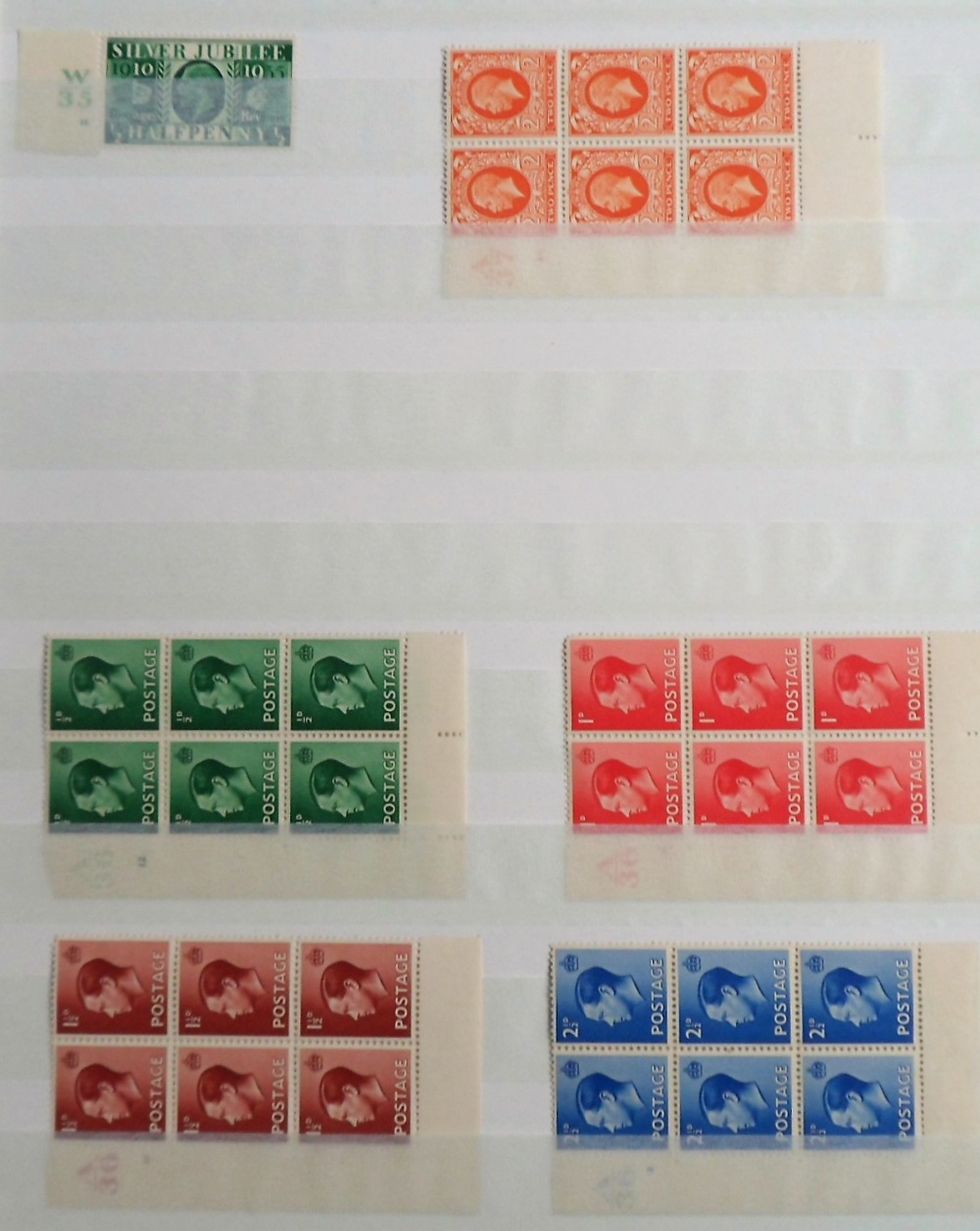 Stamps, GB KGV, KEVIII, KGVI and QEII collection of cylinder blocks and cylinder pairs to include - Image 4 of 4
