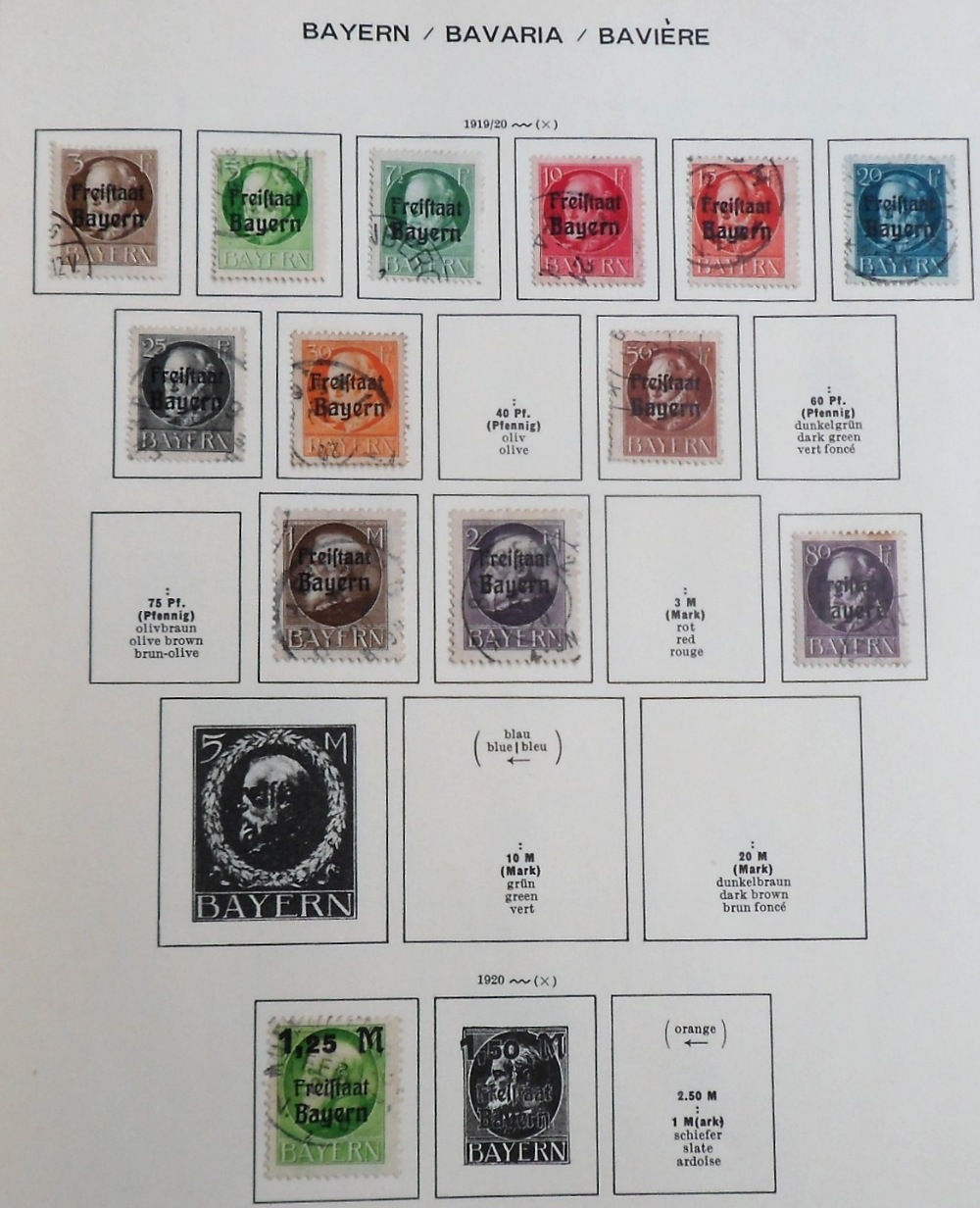 Stamps, Germany collection housed in 4 blue Schaubek printed albums, 1849 onwards to include - Image 5 of 6