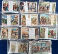 Trade cards, Liebig, a complete run of sets between S1140 and S1150, 25+ sets with several