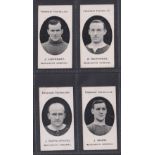 Cigarette cards, Taddy, Prominent Footballers (London Mixture), Woolwich Arsenal, 4 cards, J.