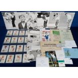 Golf, a collection of 50+ b/w photo's all 6" x 8" showing Golfers in action inc. Player, Pate,