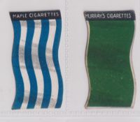 Cigarette cards, Murray's, Football Badges (Shaped), two cards (Maple Cigarettes) 'Oldham,