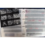 Sport, Photographic, 35mm unmounted slides, negatives and proof photos, a large collection (many