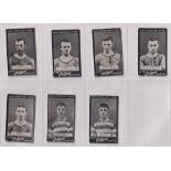 Cigarette cards, Cope's, Noted Footballers (Solace), 13 cards, Everton (x4, nos 48, 49, 59 & 60),