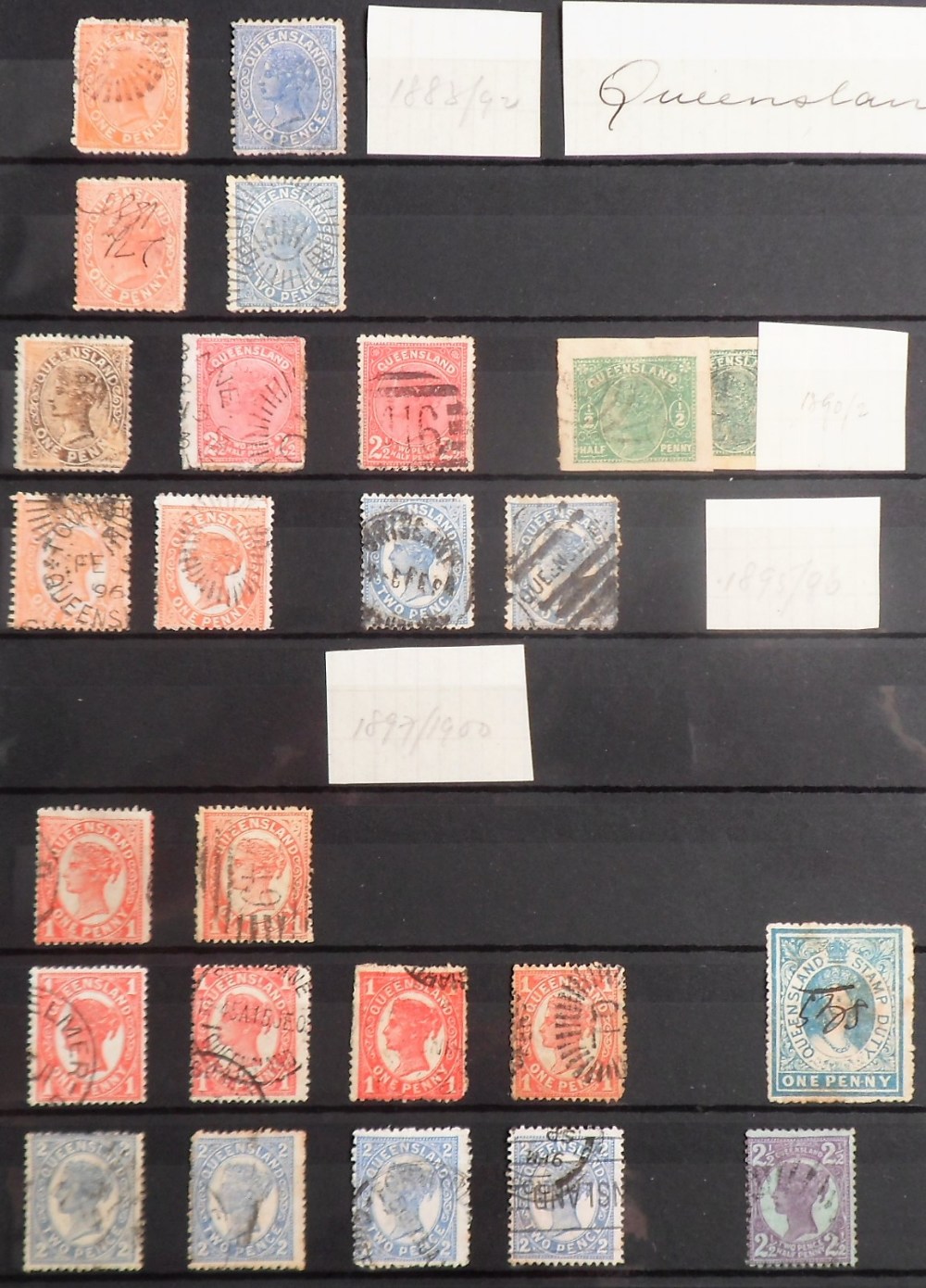 Stamps, Collection of Australia, New Zealand, Malaya, Malta & South Africa housed in a maroon - Image 8 of 30