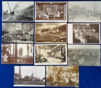 Postcards, Workers and Workplaces, 11 cards to include 1932 Opening Out of the Tunnel at Crofton