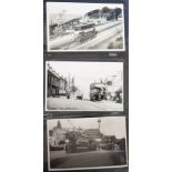 Photographs, Trams a modern album containing 300 postcard sized b/w images of UK wide trams. A mix