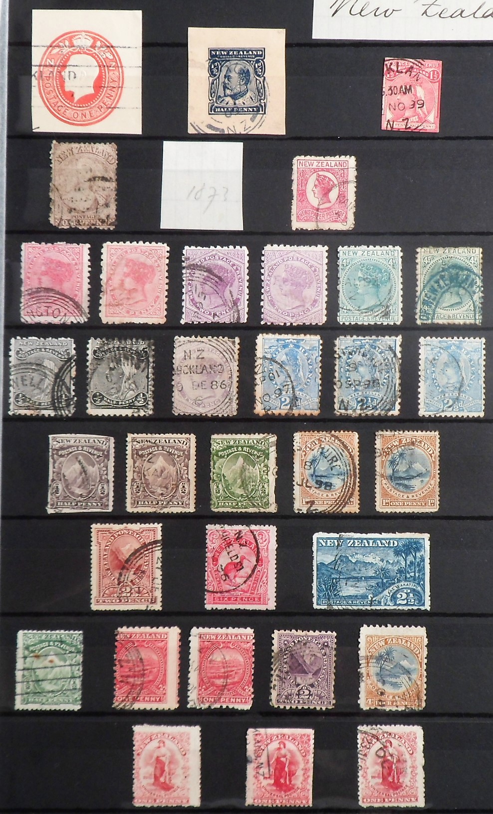 Stamps, Collection of Australia, New Zealand, Malaya, Malta & South Africa housed in a maroon - Image 12 of 30