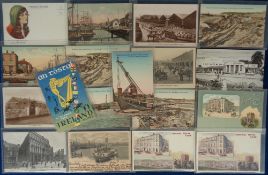 Postcards, Southern Ireland, approx. 60 cards to include RPs, printed and artist drawn, shipping,