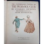 Books, The Pickwick Papers, Charles Dickens, illustrations by Frank Reynolds R.I., Hodder &