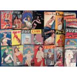 Glamour, Pin Up Magazines, 33 1950s and early 60s UK small format magazines to include Fiesta,