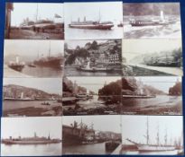 Postcards, Shipping, a good RP selection of 12 shipping cards at Bristol, Includes sailing ship