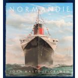 Book, Shipping, Normandie by John Maxtone-Graham, hardback still housed in original shrink wrap (