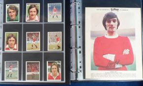 Trade cards, Manchester Utd, a large collection of Manchester Utd related cards in 3 modern albums