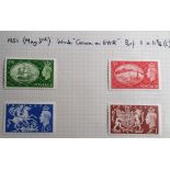 Stamps, GB QV-KGVI mint and used collection with values to £1, noted QV 5 shilling Rose Plate 1 (