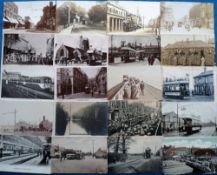 Postcards, Trams, an Eastern UK tram collection of approx. 74 cards, with a good selection of RPs