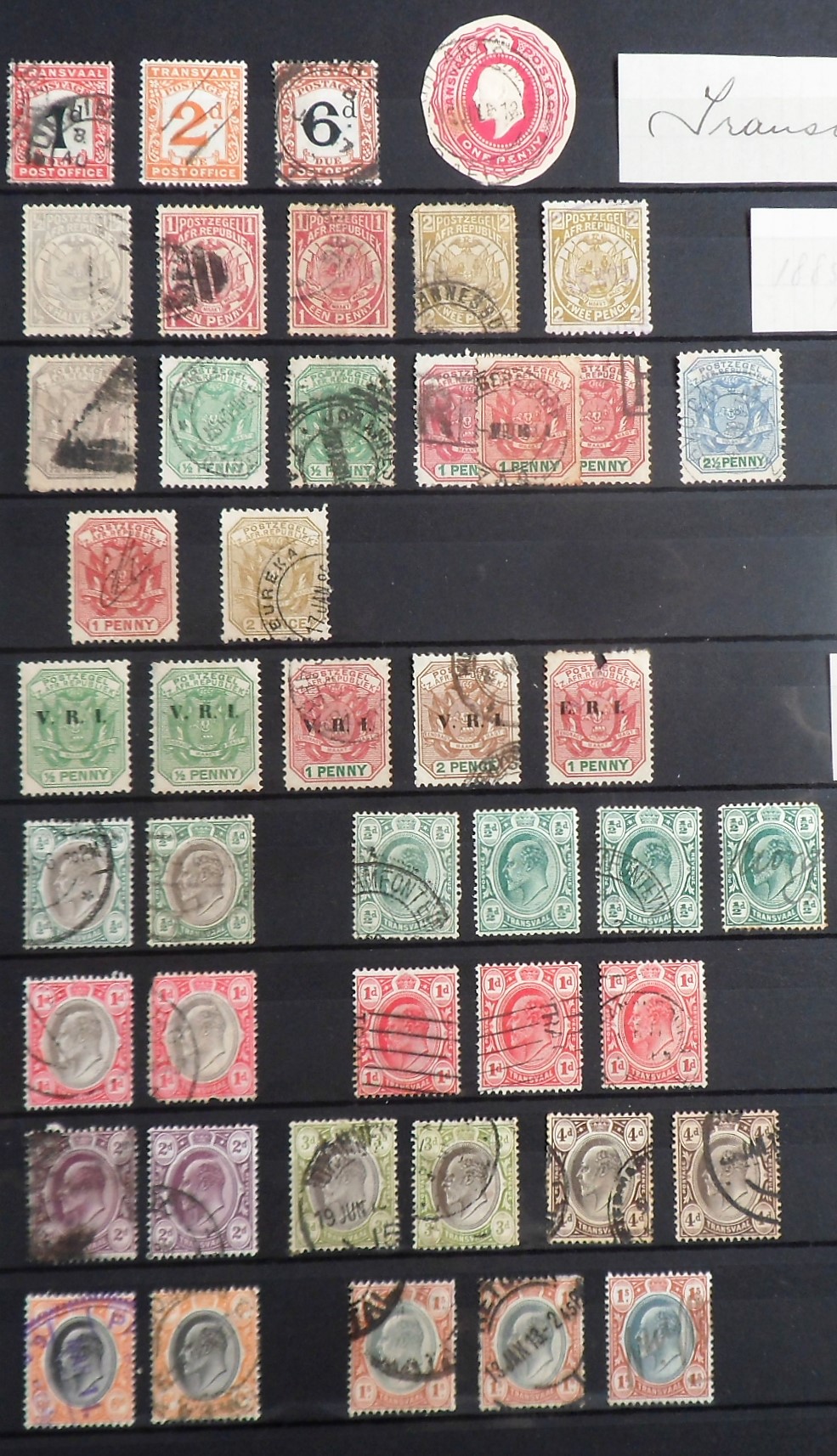 Stamps, Collection of Australia, New Zealand, Malaya, Malta & South Africa housed in a maroon - Image 30 of 30