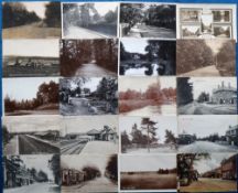 Postcards, Hampshire, a mainly street scene collection of approx. 54 cards of Fleet and Church
