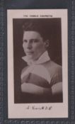 Cigarette card, Football, R. Binns, Halifax Town Footballers (Printed back), type card, A. Evans (