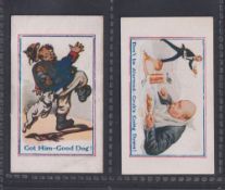 Trade card, Herbert Land (Cycles), Army Pictures, Cartoons etc, 2 type cards, 'Got Him-Good Dog' (sl