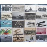 Photographs and Postcards, Aviation, a mixed age collection of 45+ images to include H.C. Hicks,