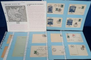 Postal History, Nazi Germany, an interesting collection concerning the Anschluss Vote of 10th