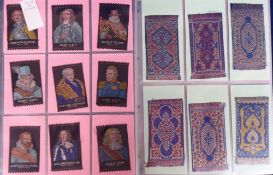 Tobacco silks, Turmac, selection, Famous Dutchmen (set, 10 silks plus 3 duplicates), Arms of Dutch