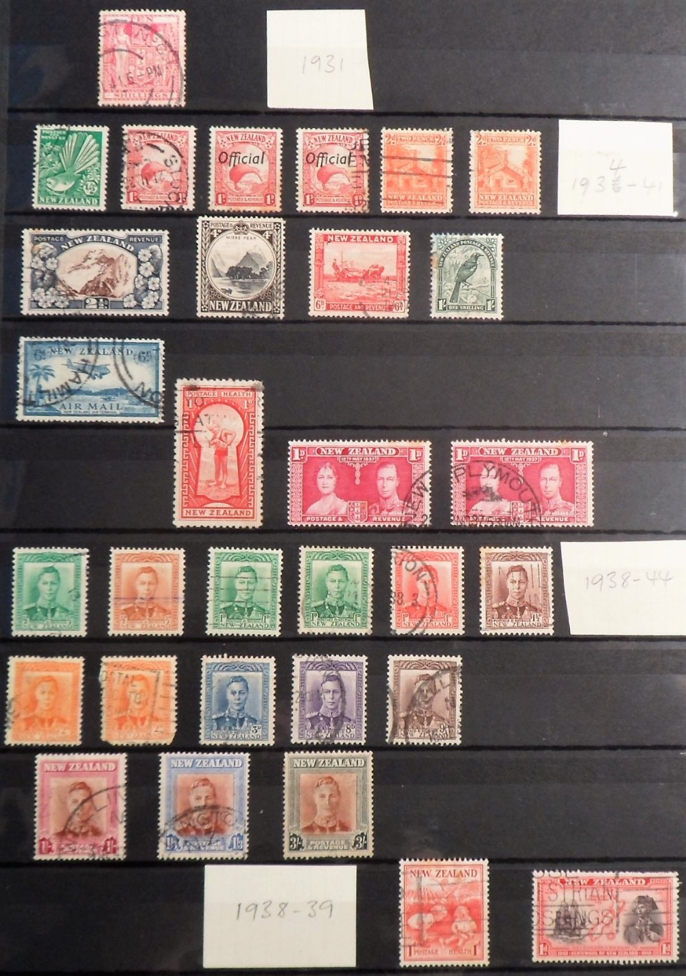 Stamps, Collection of Australia, New Zealand, Malaya, Malta & South Africa housed in a maroon - Image 15 of 30