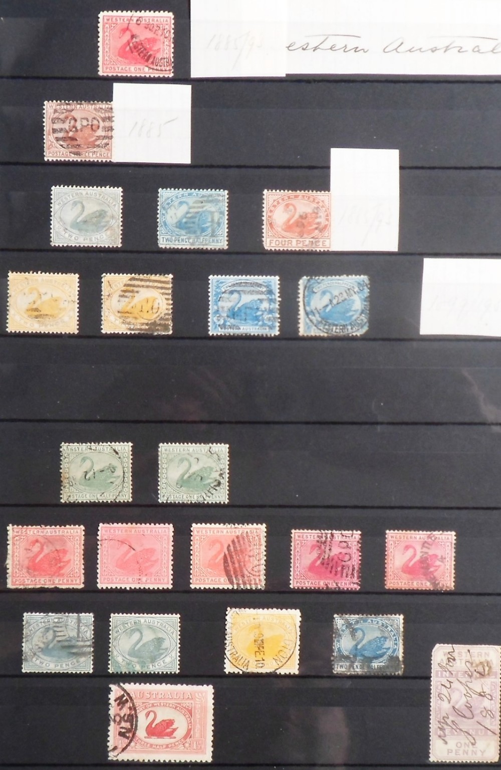 Stamps, Collection of Australia, New Zealand, Malaya, Malta & South Africa housed in a maroon - Image 6 of 30