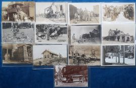 Postcards, USA, 13 early to mid 20thC cards to comprise Texan oil well, San Diego Exposition 1915,
