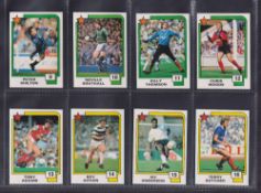 Trade cards, Panini, Soccer Superstars 1988 (set of 100 cards including 4 unmarked checklists, nos