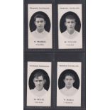 Cigarette cards, Taddy, Prominent Footballers (London Mixture), Fulham, 4 cards, H. Pearce, W.