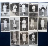 Tennis postcards, Tennis, Women Players, RPs by Trim, Hoffman, Whittingstall, Bundy, Fry, Cole,