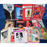 Glamour, 30+ catalogues and magazines, mainly relating to vinyl wear dating approx. from the 1960s