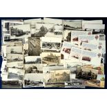 Transportation, Rail, 200+ b/w postcard sized photos and postcards featuring Streamliners, S.R.