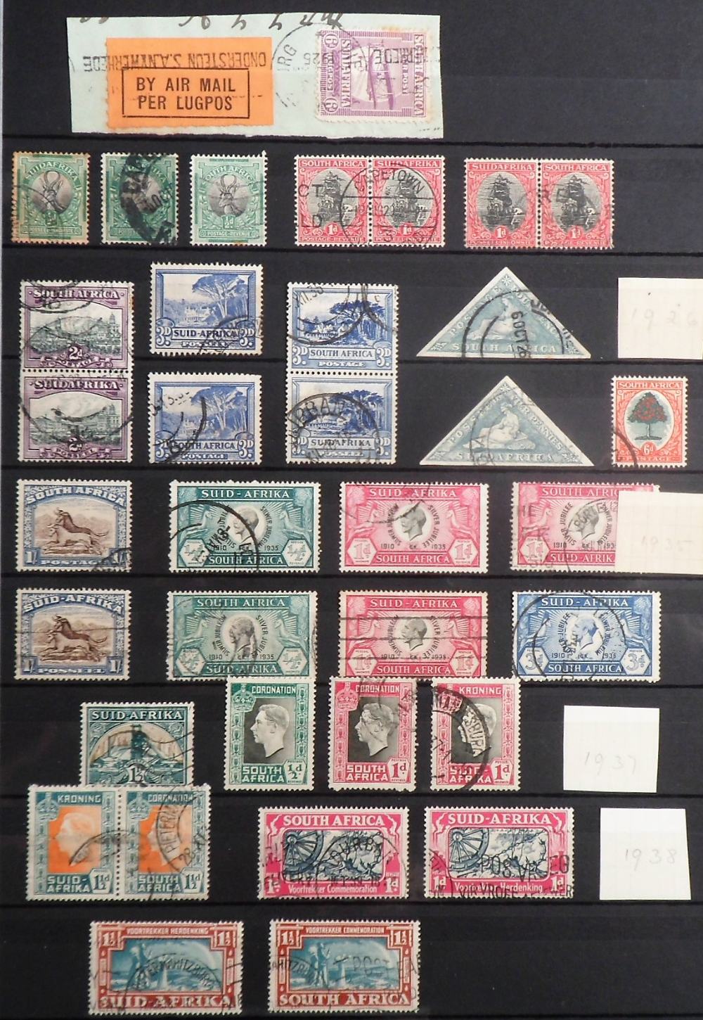 Stamps, Collection of Australia, New Zealand, Malaya, Malta & South Africa housed in a maroon - Image 26 of 30