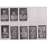 Cigarette cards, Cope's, Noted Footballers (Solace), 8 cards, Fulham (x3, nos 18, 24 & 26), Aston