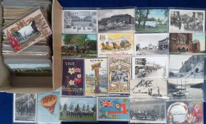 Postcards, Canada, approx. 400 cards RPs, printed and artist drawn to include Quebec, Ontario, New