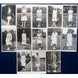 Tennis postcards, Tennis, Women Players, RPs by Trim, F. James, Ridley, Goldsack, Nuthall,