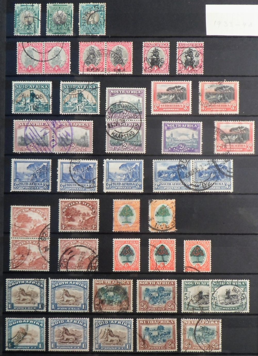 Stamps, Collection of Australia, New Zealand, Malaya, Malta & South Africa housed in a maroon - Image 27 of 30
