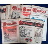 Cycling magazines, a collection of approx. 85 issues of 'Cycling' Magazine, with dates between