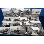 Transportation, Rail, Photographs, 200+ b/w large format images showing a selection of steam