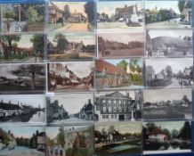 Postcards, Hungerford, Newbury , Wantage and environs, 40+ cards RPs, printed and artist drawn to