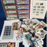 Stamps, GB QEII collection of mint decimal Alderney postage in sheets and loose. Face value £