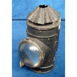 Collectables, Rail Lantern, a small vintage rail lantern with single convex clear lens (approx.