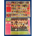 Trade cards, A&BC Gum, World Cup Posters, 'E' size (set, 16 cards) (gd)