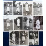 Tennis postcards, Tennis, Women Players, RPs by Trim, Dearman, Round (2), Brazier, Jacobs, Wills,