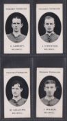 Cigarette cards, Taddy, Prominent Footballers (London Mixture), Millwall, 4 cards, A. Garrett, J.