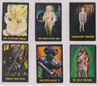 Trade cards, A&BC Gum, Outer Limits (issued by Bubbles Inc) 'X' size (set, 50 cards) (gen gd)